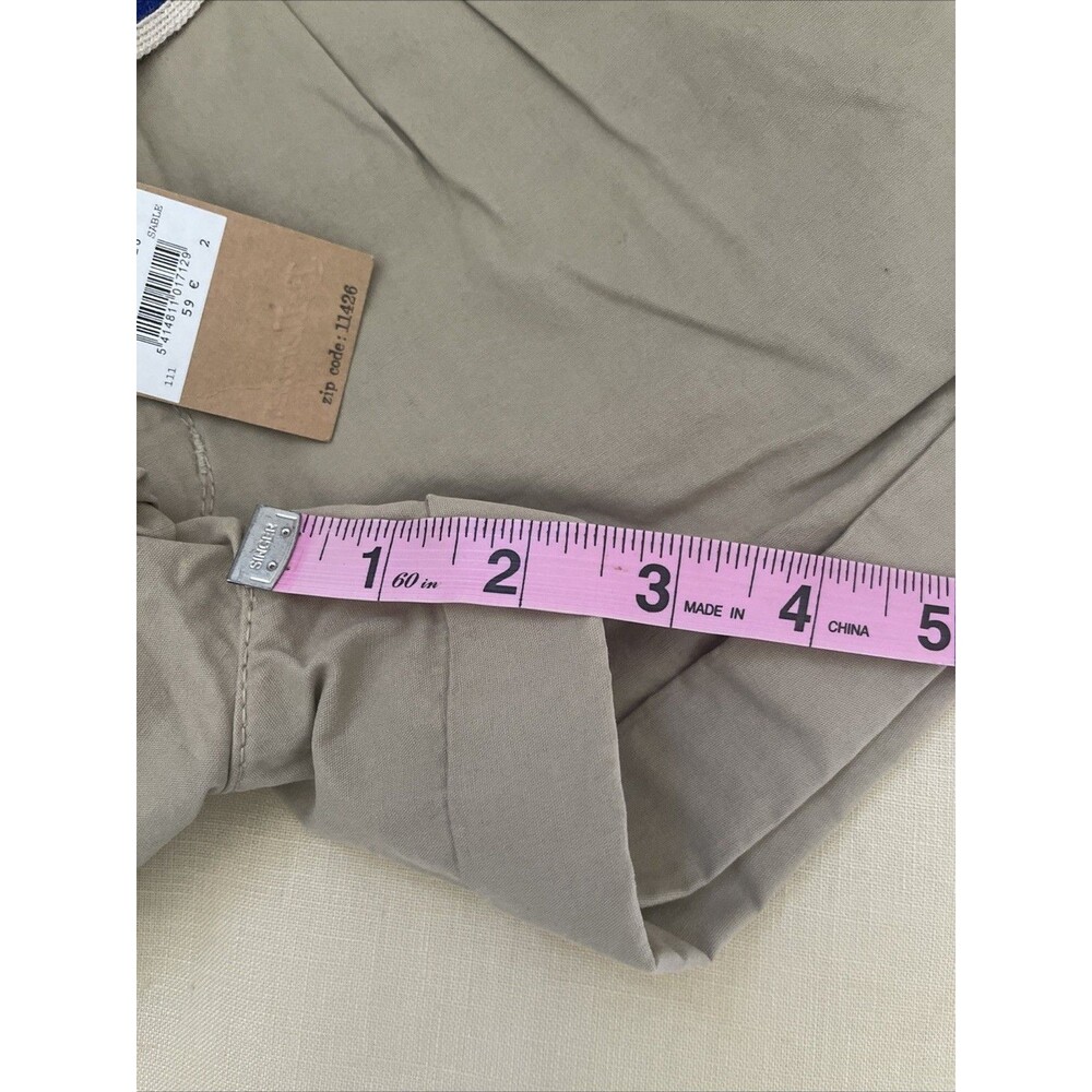 NWT Bellerose 11426 safari beige shorts Belt Women  Sz 2 - Picture 7 of 7